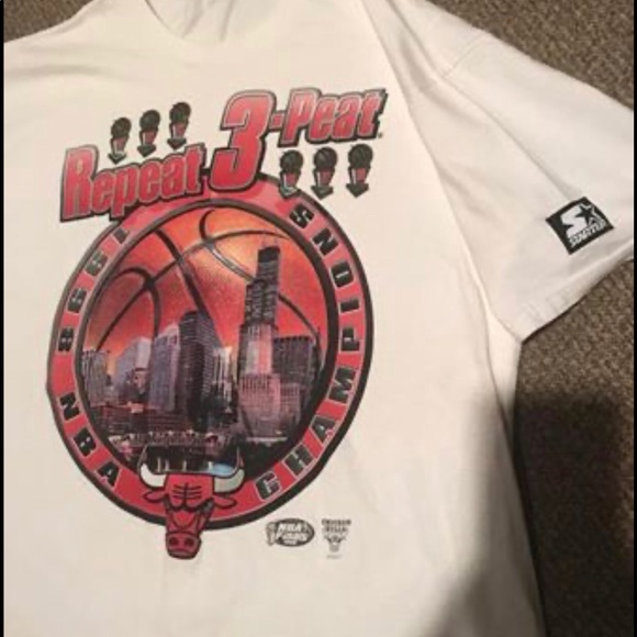 repeat 3 peat bulls shirt